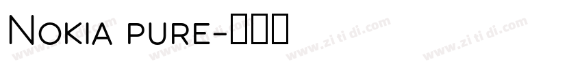 Nokia pure字体转换 Nokia pure字体转换